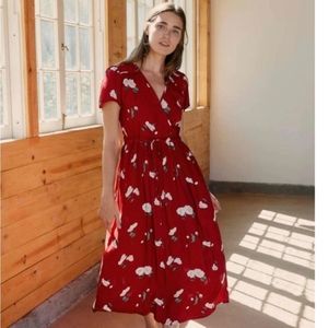 NWT Christy Dawn, Dawn Dress, Crimson Red